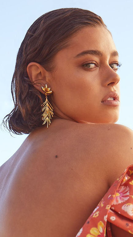 Aya Earrings in Gold Vermeil