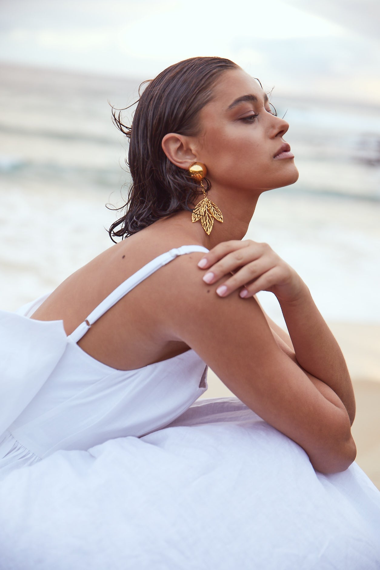 Damé Earrings in Gold Vermeil