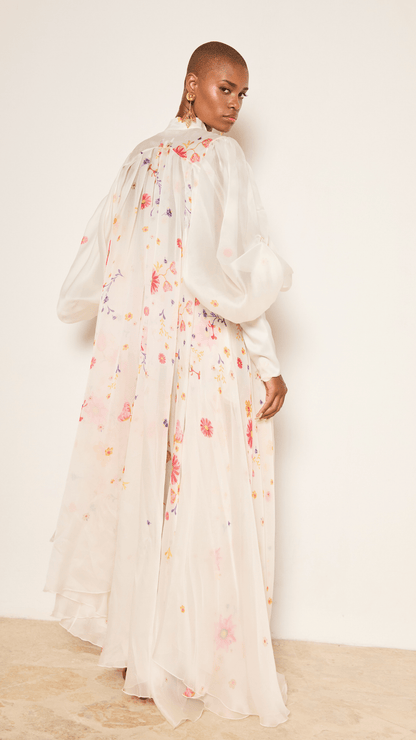 Flora Trapeze Silk Organza Gown