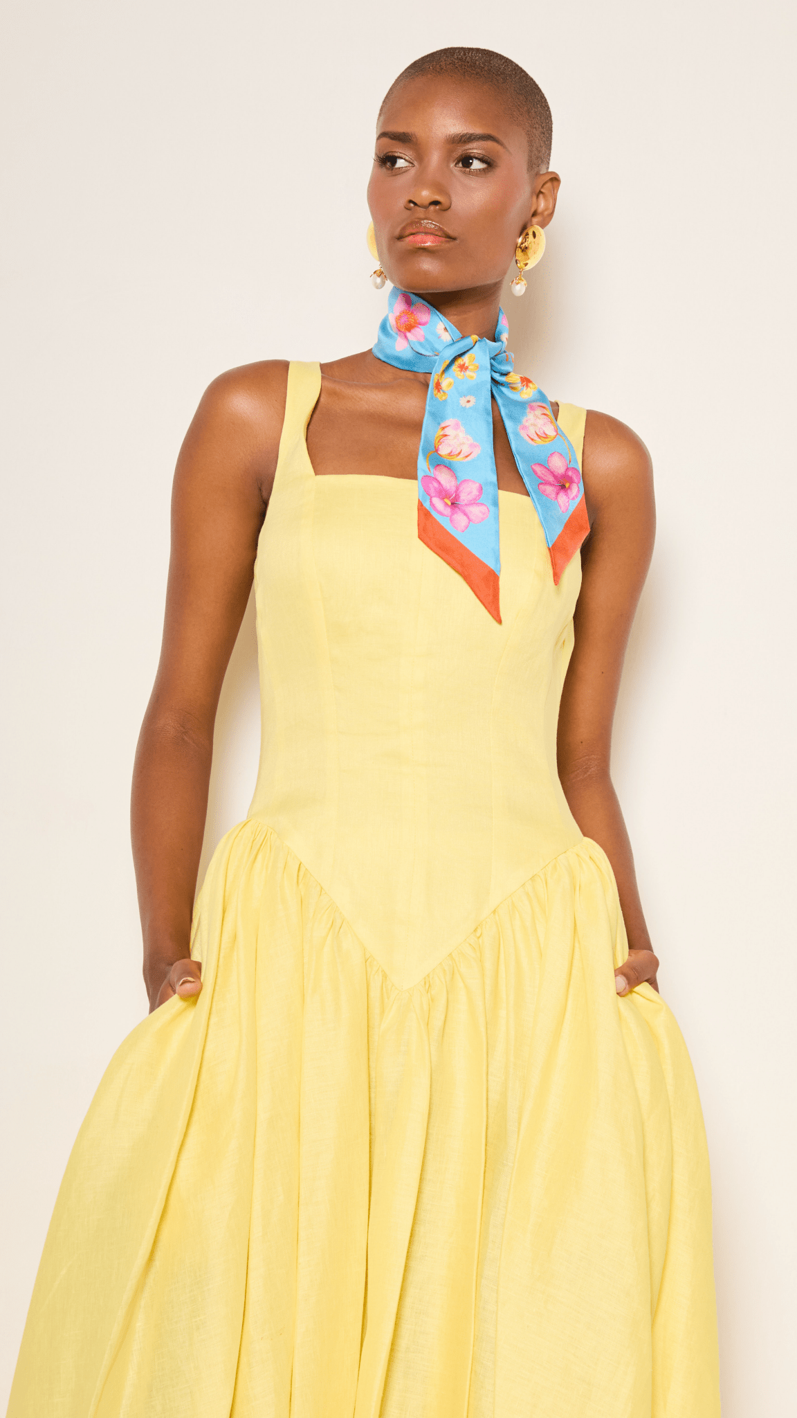 knee length dresses for ladies Belle Midi Dress Daisy Yellow Linen Daisy Yellow / 4 knee length dresses for ladies Belle Midi Dress Daisy Yellow Linen Daisy Yellow / 4
