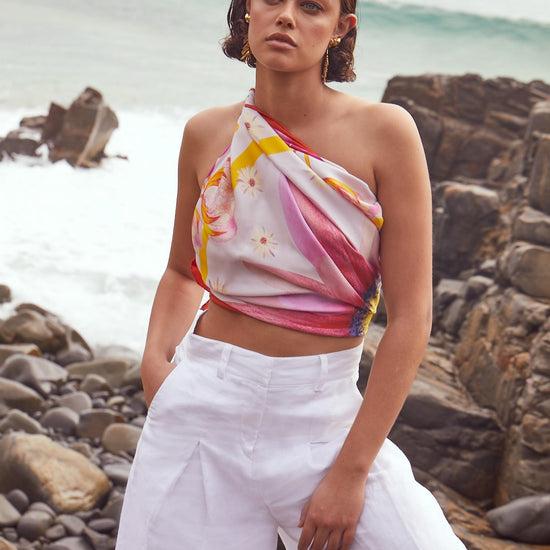 Mabel Brempong Roseline 140 Silk scarf made in Italy